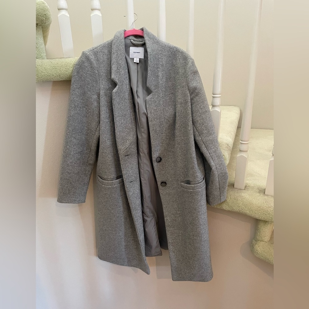 Old Navy Single Breasted Pea Coat/ Trench Coat- Medium